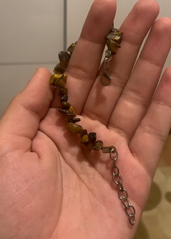 Kaplan gozu dogal tas bileklik - Görsel 3