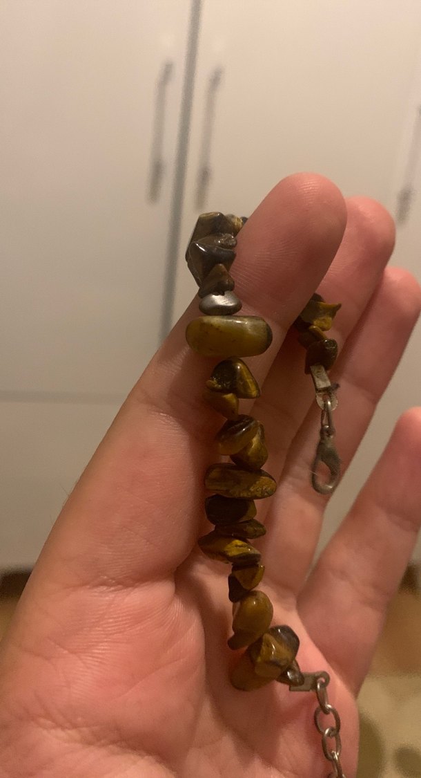 Kaplan gozu dogal tas bileklik - Görsel 2