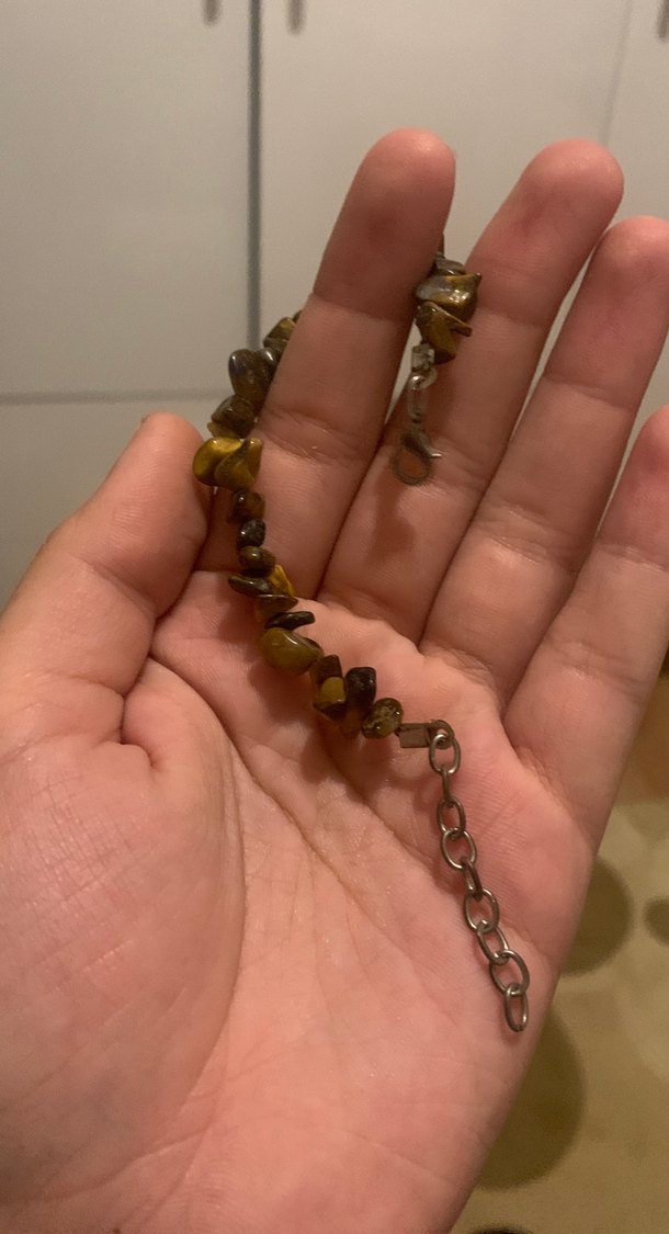 Kaplan gozu dogal tas bileklik - Görsel 3