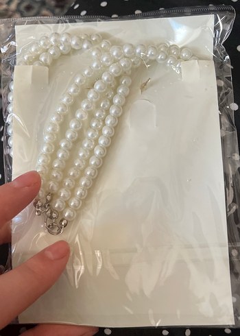 İnci Boncuklu Vintage Gelin Takı Seti - Görsel 2