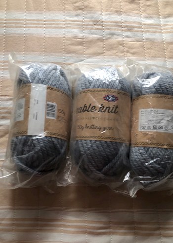  Beden gri Renk Cableknit Gri Örgü İpi Paketiö Örgü ipi