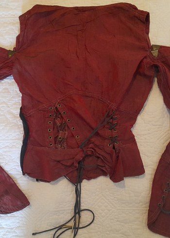 La Milliardaire Paris Özel Tasarım Deri Görünüm Etek&Bluz Takım - Görsel 9