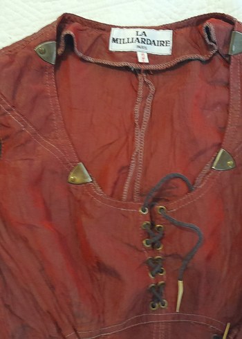 La Milliardaire Paris Özel Tasarım Deri Görünüm Etek&Bluz Takım - Görsel 11