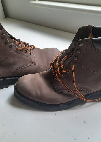 Harley-Davidson Kahverengi Erkek Deri  Bot 2 kere giyildi - Görsel 9