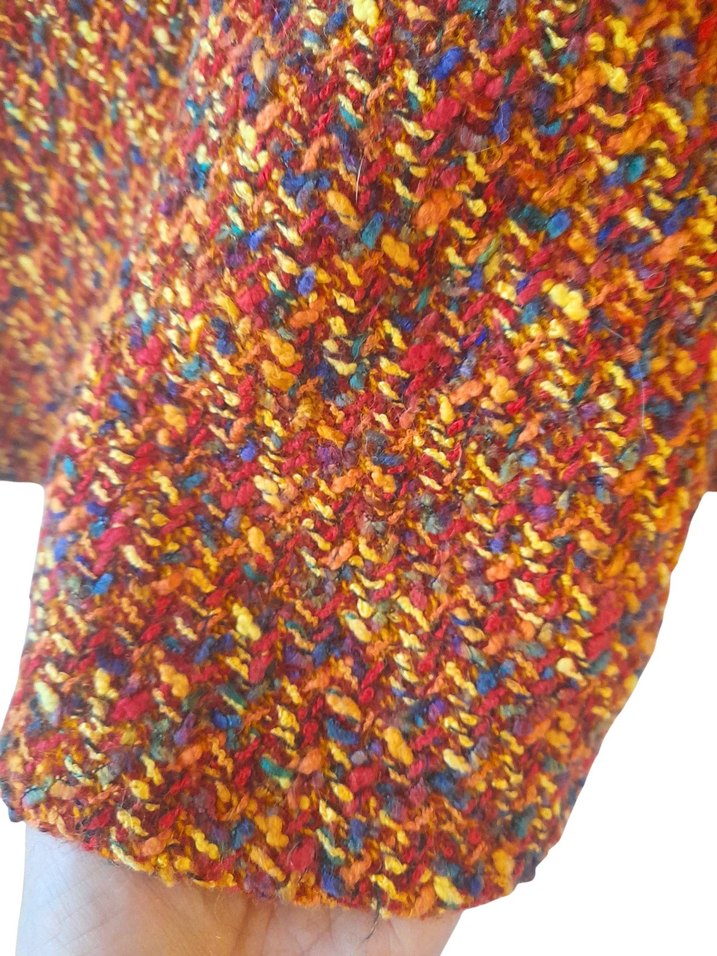 MAG DELEINE PARİS Renkli Mini Örme Kolsuz Vİintage Kadın Elbise - Görsel 3