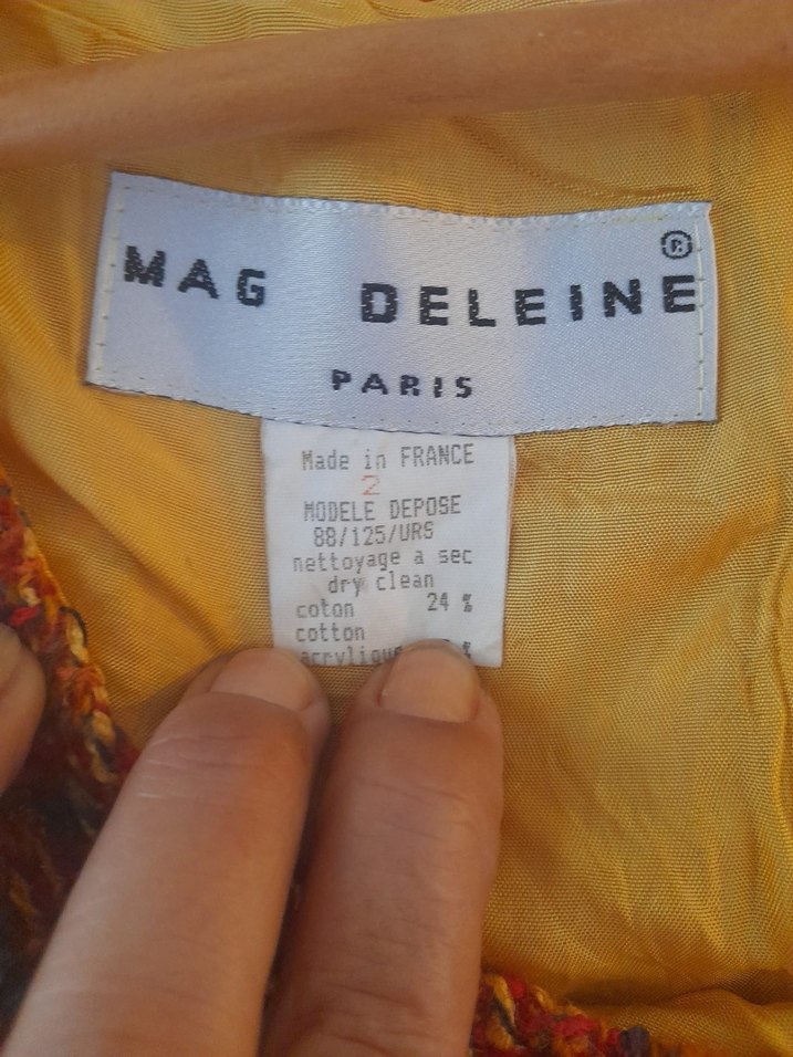 MAG DELEINE PARİS Renkli Mini Örme Kolsuz Vİintage Kadın Elbise - Görsel 2