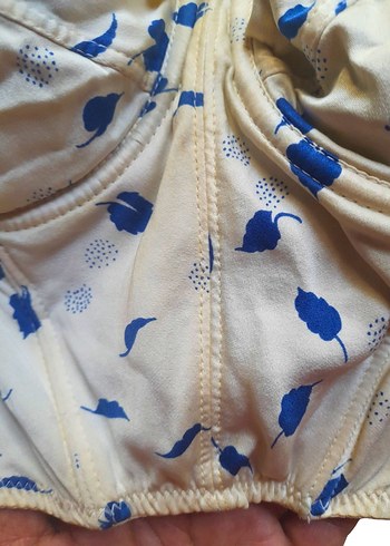 Nina Ricci  Mavi Desenli Premium Bustier - Görsel 4