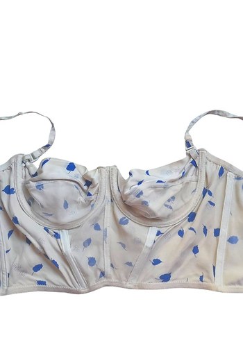 Nina Ricci  Mavi Desenli Premium Bustier - Görsel 2