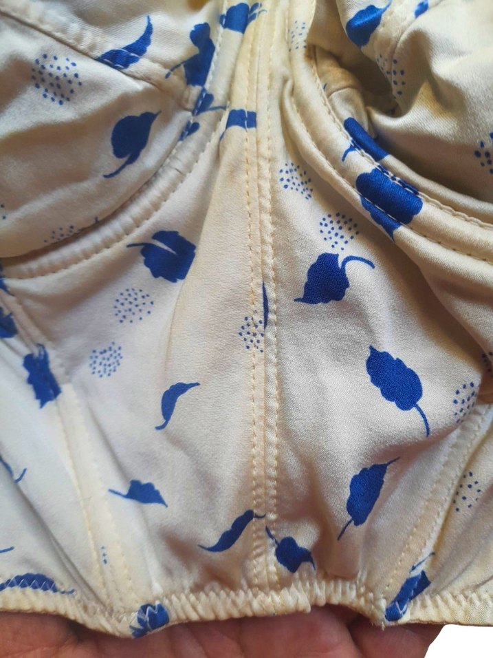 Nina Ricci  Mavi Desenli Premium Bustier - Görsel 4