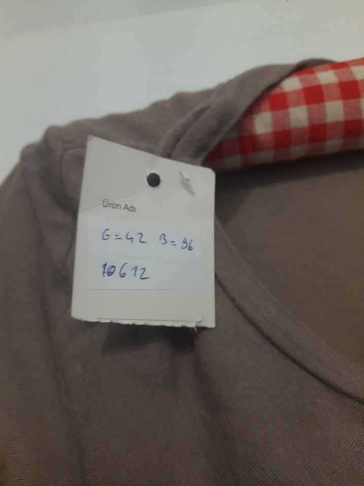 Bej Uzun Kollu Drapeli Kadın Elbise - Görsel 4