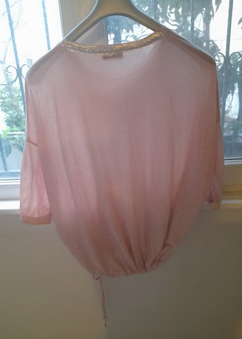 Kol altı 80 cm Büyük beden Pembe Salaş Kadın Bluz Yepyeni - Görsel 5