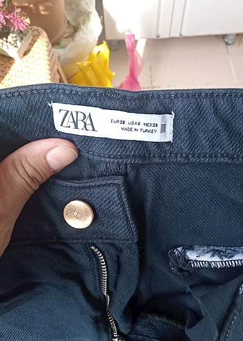 38 Beden Tokalı Koyu Gri Hamile Kot Pantolon