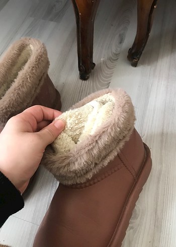 Diğer Bej Kürklü Kadın Dolgu Topuk Bot