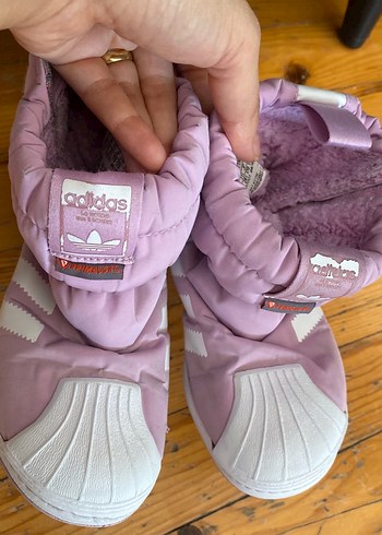 Kızlar İçin Pembe Sıcak Terlikler Velcro