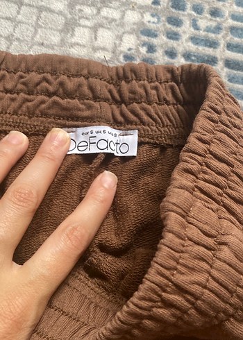 Defacto Kadın Kahverengi Pamuklu Mini Şort