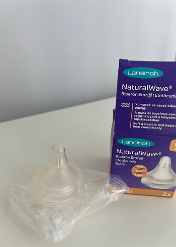 Lansinoh S Bebek Biberon Emziği - Görsel 2