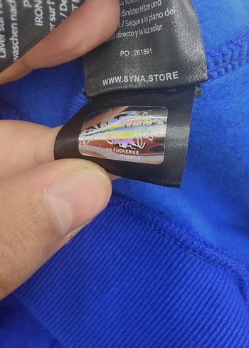 Syna Mavi Hoodie - Görsel 4