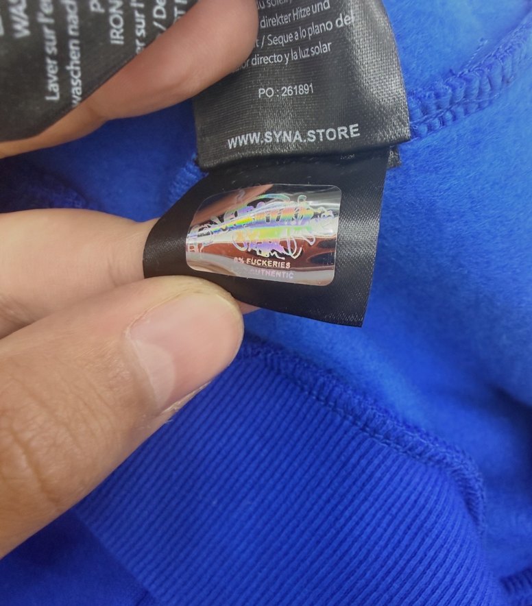 Syna Mavi Hoodie - Görsel 4