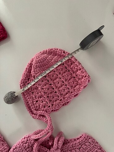 Örgü bebek yeleği ve şapkası - Görsel 8