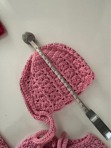Örgü bebek yeleği ve şapkası - Görsel 9