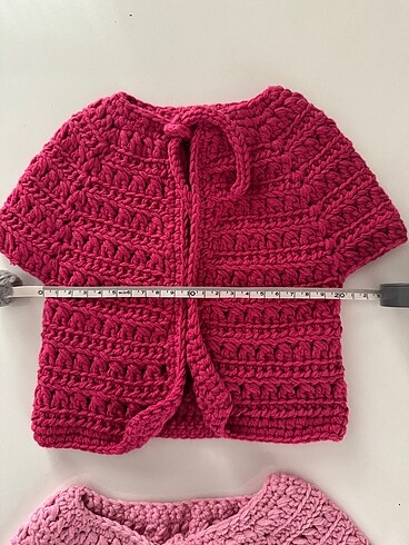 Örgü bebek yeleği ve şapkası - Görsel 7