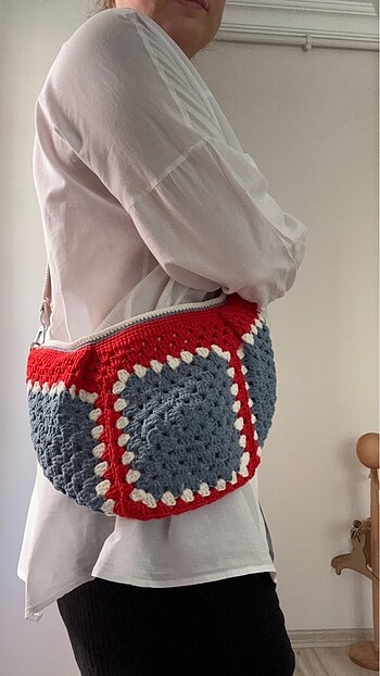 Örgü Yan Çanta - Görsel 5