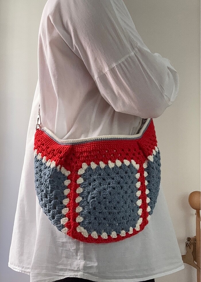 Örgü Yan Çanta - Görsel 2