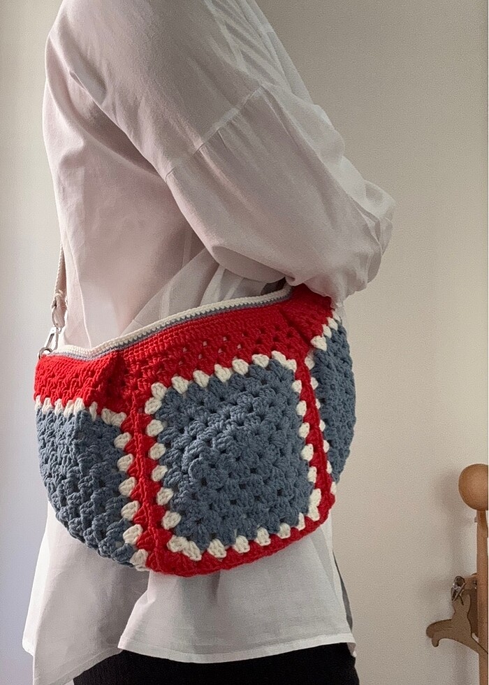 Örgü Yan Çanta - Görsel 5