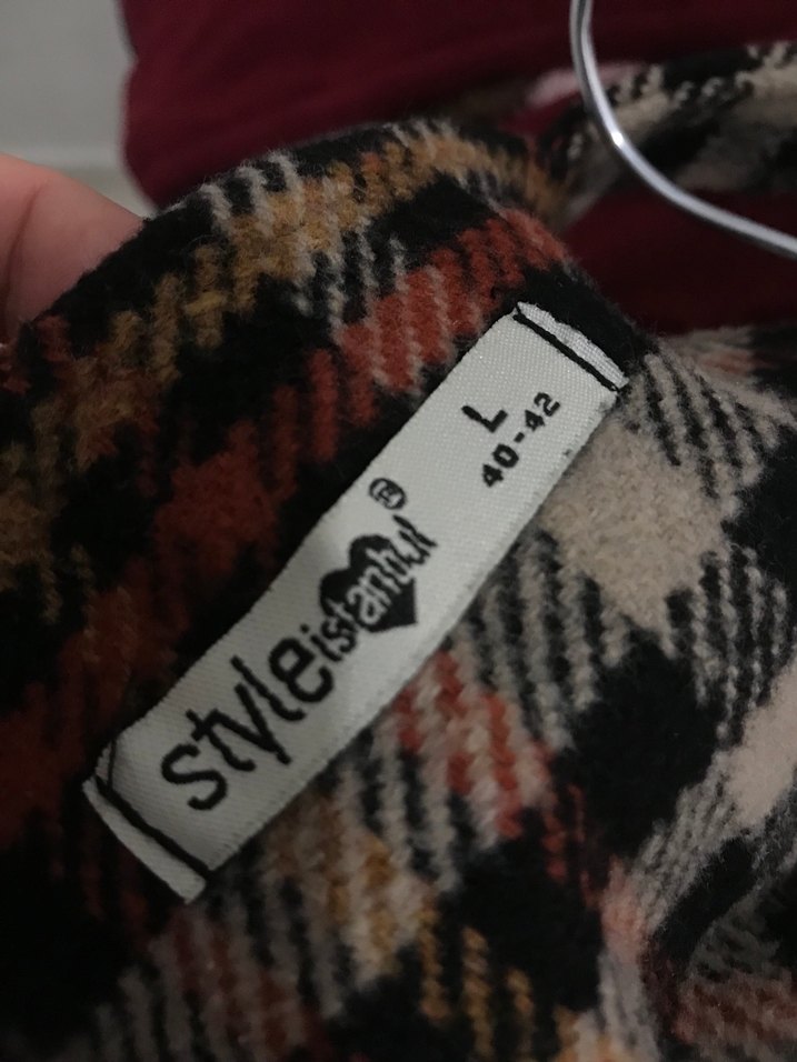 Ekose Desenli Askılı Midi Tulum - Görsel 3