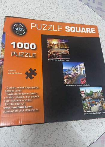1000 Parça Renkli Kare Puzzle - Görsel 3