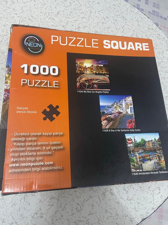 1000 Parça Renkli Kare Puzzle - Görsel 3