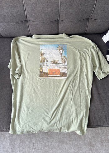 Yeşil Erkek Kısa Kollu Baskılı Tişört - Görsel 4