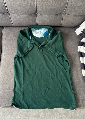 Erkek Yeşil Kısa Kollu Polo Tişört - Görsel 2