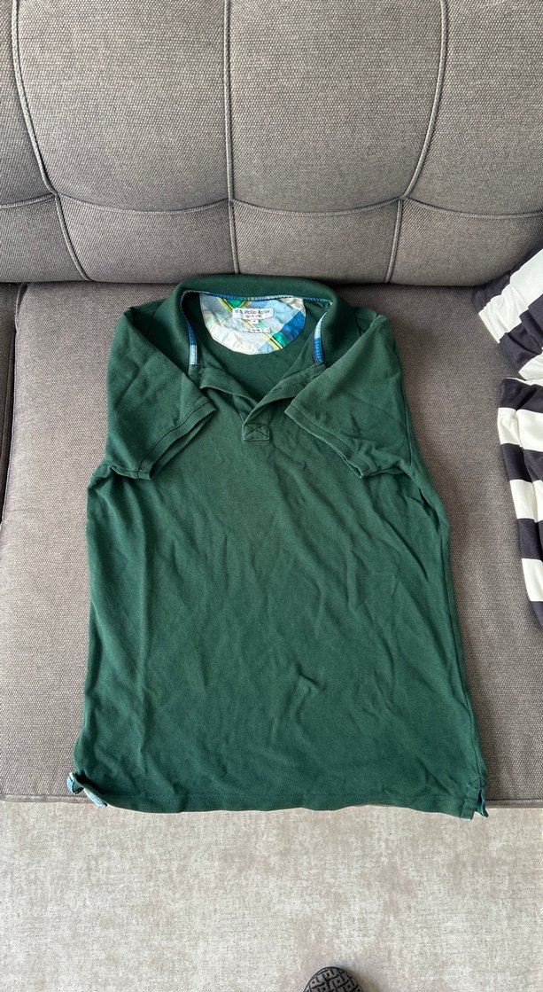 Erkek Yeşil Kısa Kollu Polo Tişört - Görsel 2