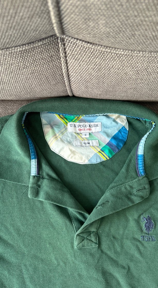 Erkek Yeşil Kısa Kollu Polo Tişört - Görsel 3