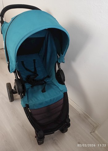 Turkuaz Bebek Arabası - Görsel 2