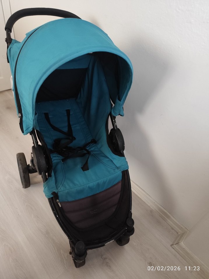 Turkuaz Bebek Arabası - Görsel 2
