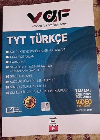 TYT Türkçe Video Anlatım Fasikülleri