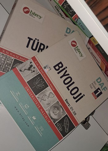  ikili set Birey DAF Türkçe ve Biyoloji Hazırlık Kitapları