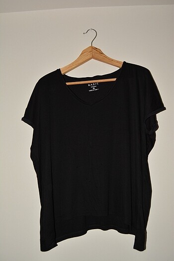 Basic Siyah Salaş T-shirt