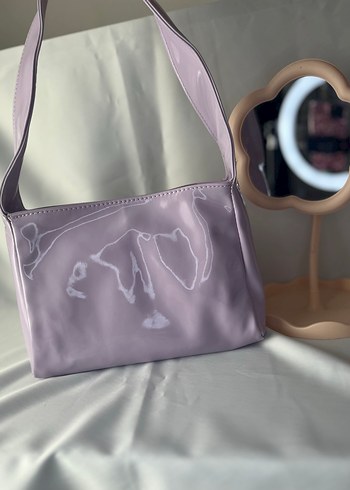 Pastel Mor Parlak Deri Kadın Çanta - Görsel 2