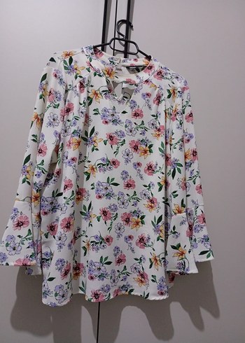 Çiçek Desenli Uzun Kollu Bohem Bluz - Görsel 8