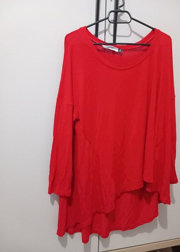 Kırmızı Salaş Bluz - Görsel 5