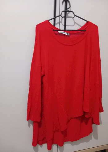 Kırmızı Salaş Bluz - Görsel 4