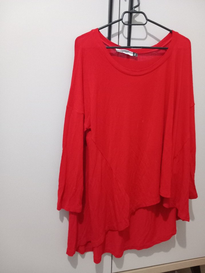 Kırmızı Salaş Bluz - Görsel 5