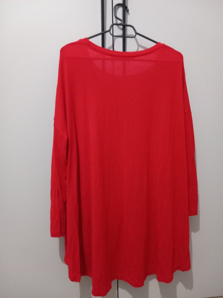 Kırmızı Salaş Bluz - Görsel 3