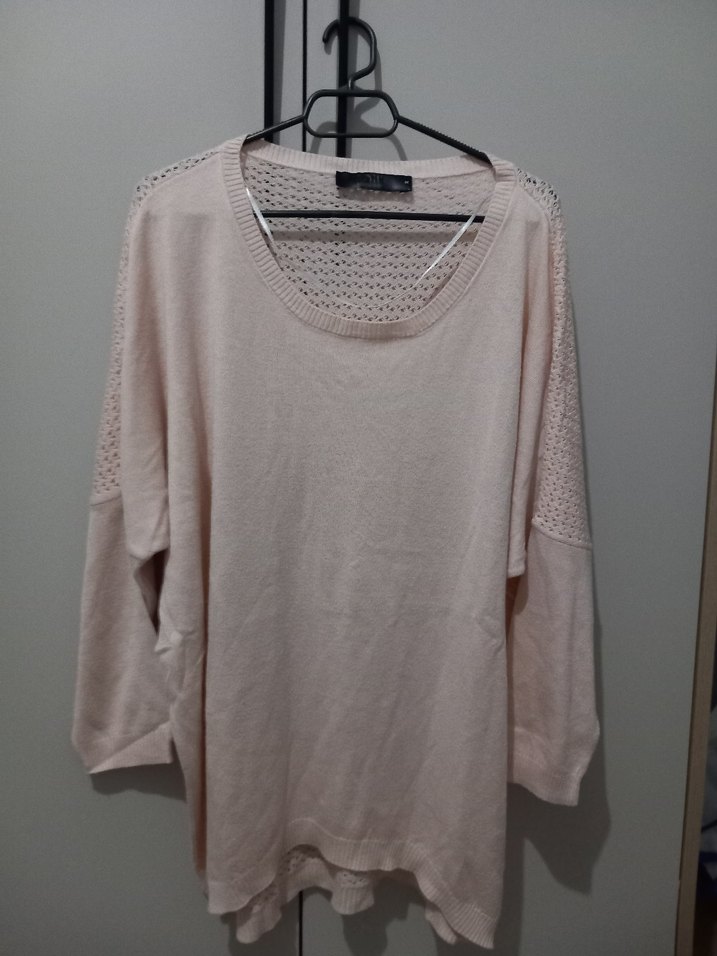 Bej Örgü Kadın Triko - Görsel 4