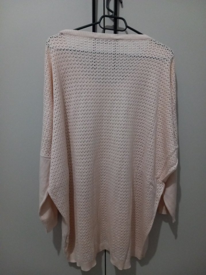 Bej Örgü Kadın Triko - Görsel 3