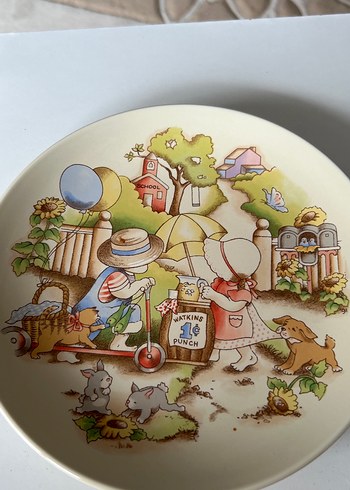 BabyJem Çocuklar için Pastel Renkli Desenli Tabak