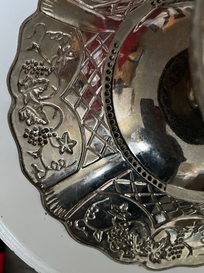 Parlak Desensiz Gümüş Tabak - Görsel 3